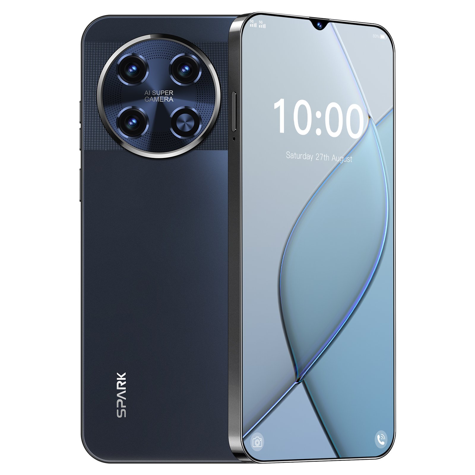 Cheap high-quality Spark20 Pro smartphone 16+1TB 7.3 inch 72+108MP Android 13.0 5G tecno mobile phone